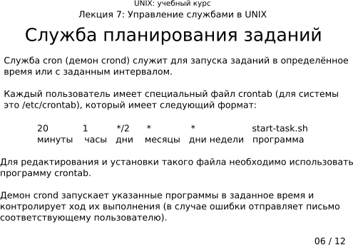 ����������� 7-06: ������ ������������ �������